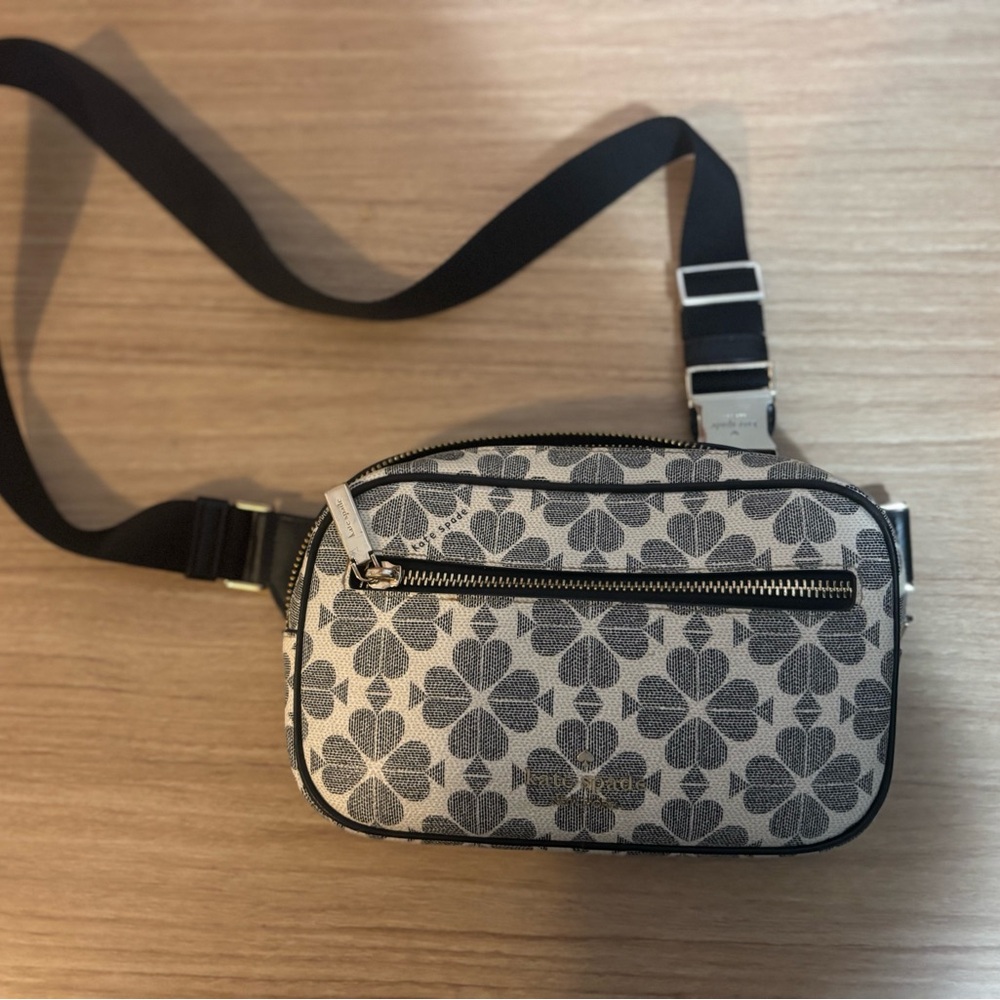 Kate Spade Black and Cream Belt Bag